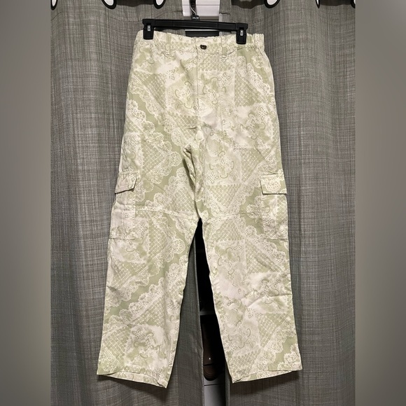 Pilcro Pants - Pilcro Green Cargo Pants